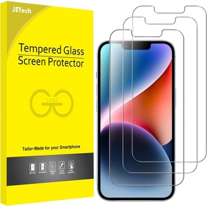 image:imageJETech Screen Protector for iPhone 17e16e13 Pro13 3Pack  HD Clear Face ID Compatible AntiScratch GlassiPhone 17e16e14