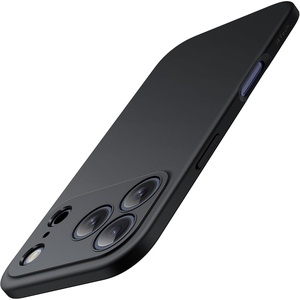 image:imageJETech Slim Case for iPhone 17 Pro Black  Camera Lens Protection Soft TPU Design Matte Finish Shockproof Protection Minimalist StyleBlack