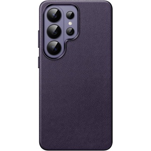 image:imageJETech Vegan Leather Case for Samsung Galaxy S26 Black  Compatible with MagSafe AntiSlip Grip Phone Cover Metal Button Soft Microfiber LiningHeron Purple