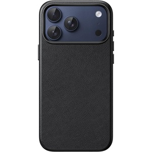 image:imageJETech Vegan Leather Case for iPhone 17 Pro Max Deep Blue  Compatible with MagSafe AntiSlip Grip Phone Cover Builtin Camera Control Button Soft Microfiber LiningBlack