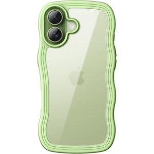 image:imageJETech Wavy Case for iPhone 17 Pro Max Orange  Cute Wavy Design Shockproof Protection Hard Clear PC Back Comfortable GripSage