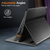 image:imageJETech Business Case Cover for iPad 6th5th Gen 97 20182017 Black  PU Leather Design Pencil Holder amp Pocket MultiAngle ViewingSpace Gray