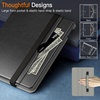 image:imageJETech Business Case Cover for iPad 6th5th Gen 97 20182017 Black  PU Leather Design Pencil Holder amp Pocket MultiAngle ViewingSpace Gray