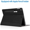 image:imageJETech Business Case Cover for iPad 9th8th7th Gen 102 Black  PU Leather Design Pencil Holder amp Pocket MultiAngle ViewingBlack