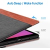 image:imageJETech Business Case Cover for iPad 9th8th7th Gen 102 Black  PU Leather Design Pencil Holder amp Pocket MultiAngle ViewingBlackBrown