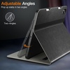 image:imageJETech Business Case Cover for iPad Air 11 M4M3M2 amp iPad Air 54 Black  For iPad Air 11 20262024 and Air 54 109 20222020 PU Leather Design Pencil Holder amp Pocket MultiAngle ViewingSpace Gray