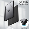 image:imageJETech Case Cover for iPad 6th5th Gen 97 20182017 Black  Clear Transparent Back Pencil Holder Slim Shockproof Protection TriFold Stand Auto WakeSleepBlack