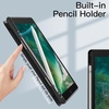 image:imageJETech Case Cover for iPad 6th5th Gen 97 20182017 Black  Clear Transparent Back Pencil Holder Slim Shockproof Protection TriFold Stand Auto WakeSleepBlack