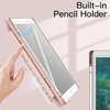 image:imageJETech Case Cover for iPad 6th5th Gen 97 20182017 Black  Clear Transparent Back Pencil Holder Slim Shockproof Protection TriFold Stand Auto WakeSleepRose Gold