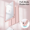 image:imageJETech Case Cover for iPad 6th5th Gen 97 20182017 Black  Clear Transparent Back Pencil Holder Slim Shockproof Protection TriFold Stand Auto WakeSleepRose Gold
