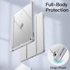 image:imageJETech Case Cover for iPad 6th5th Gen 97 20182017 Black  Clear Transparent Back Pencil Holder Slim Shockproof Protection TriFold Stand Auto WakeSleepSilver