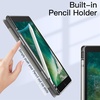 image:imageJETech Case Cover for iPad 6th5th Gen 97 20182017 Black  Clear Transparent Back Pencil Holder Slim Shockproof Protection TriFold Stand Auto WakeSleepSpace Gray