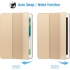 image:imageJETech Case Cover for iPad 6th5th Gen 97 20182017 Black  Slim Translucent Back Design TriFold Stand Auto WakeSleep Lightweight Shockproof ProtectionBeige
