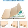 image:imageJETech Case Cover for iPad 6th5th Gen 97 20182017 Black  Slim Translucent Back Design TriFold Stand Auto WakeSleep Lightweight Shockproof ProtectionBeige