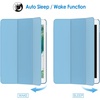 image:imageJETech Case Cover for iPad 6th5th Gen 97 20182017 Black  Slim Translucent Back Design TriFold Stand Auto WakeSleep Lightweight Shockproof ProtectionBlue