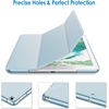 image:imageJETech Case Cover for iPad 6th5th Gen 97 20182017 Black  Slim Translucent Back Design TriFold Stand Auto WakeSleep Lightweight Shockproof ProtectionLight Blue