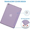 image:imageJETech Case Cover for iPad 6th5th Gen 97 20182017 Black  Slim Translucent Back Design TriFold Stand Auto WakeSleep Lightweight Shockproof ProtectionLight Purple