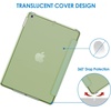 image:imageJETech Case Cover for iPad 6th5th Gen 97 20182017 Black  Slim Translucent Back Design TriFold Stand Auto WakeSleep Lightweight Shockproof ProtectionMatcha Green