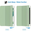 image:imageJETech Case Cover for iPad 6th5th Gen 97 20182017 Black  Slim Translucent Back Design TriFold Stand Auto WakeSleep Lightweight Shockproof ProtectionMatcha Green
