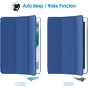 image:imageJETech Case Cover for iPad 6th5th Gen 97 20182017 Black  Slim Translucent Back Design TriFold Stand Auto WakeSleep Lightweight Shockproof ProtectionNavy