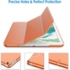 image:imageJETech Case Cover for iPad 6th5th Gen 97 20182017 Black  Slim Translucent Back Design TriFold Stand Auto WakeSleep Lightweight Shockproof ProtectionPapaya