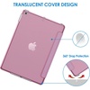 image:imageJETech Case Cover for iPad 6th5th Gen 97 20182017 Black  Slim Translucent Back Design TriFold Stand Auto WakeSleep Lightweight Shockproof ProtectionPink