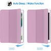 image:imageJETech Case Cover for iPad 6th5th Gen 97 20182017 Black  Slim Translucent Back Design TriFold Stand Auto WakeSleep Lightweight Shockproof ProtectionPink