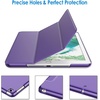 image:imageJETech Case Cover for iPad 6th5th Gen 97 20182017 Black  Slim Translucent Back Design TriFold Stand Auto WakeSleep Lightweight Shockproof ProtectionPurple