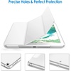image:imageJETech Case Cover for iPad 6th5th Gen 97 20182017 Black  Slim Translucent Back Design TriFold Stand Auto WakeSleep Lightweight Shockproof ProtectionWhite