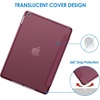 image:imageJETech Case Cover for iPad 6th5th Gen 97 20182017 Black  Slim Translucent Back Design TriFold Stand Auto WakeSleep Lightweight Shockproof ProtectionWine