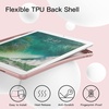 image:imageJETech Case Cover for iPad 6th5th Gen 97 20182017 Black  Soft TPU Protection Pencil Holder TriFold Stand Auto WakeSleep Shockproof Lightweight DesignRose Gold
