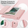 image:imageJETech Case Cover for iPad 6th5th Gen 97 20182017 Black  Soft TPU Protection Pencil Holder TriFold Stand Auto WakeSleep Shockproof Lightweight DesignRose Gold