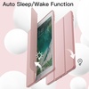 image:imageJETech Case Cover for iPad 6th5th Gen 97 20182017 Black  Soft TPU Protection Pencil Holder TriFold Stand Auto WakeSleep Shockproof Lightweight DesignRose Gold