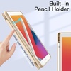 image:imageJETech Case Cover for iPad 9th8th7th Gen 102 Black  Clear Transparent Back Pencil Holder Slim Shockproof Protection TriFold Stand Auto WakeSleepBeige