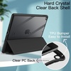 image:imageJETech Case Cover for iPad 9th8th7th Gen 102 Black  Clear Transparent Back Pencil Holder Slim Shockproof Protection TriFold Stand Auto WakeSleepBlack