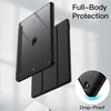 image:imageJETech Case Cover for iPad 9th8th7th Gen 102 Black  Clear Transparent Back Pencil Holder Slim Shockproof Protection TriFold Stand Auto WakeSleepBlack