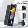 image:imageJETech Case Cover for iPad 9th8th7th Gen 102 Black  Clear Transparent Back Pencil Holder Slim Shockproof Protection TriFold Stand Auto WakeSleepBlack