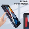 image:imageJETech Case Cover for iPad 9th8th7th Gen 102 Black  Clear Transparent Back Pencil Holder Slim Shockproof Protection TriFold Stand Auto WakeSleepDeep Navy