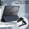 image:imageJETech Case Cover for iPad 9th8th7th Gen 102 Black  Clear Transparent Back Pencil Holder Slim Shockproof Protection TriFold Stand Auto WakeSleepDeep Navy