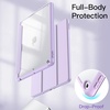image:imageJETech Case Cover for iPad 9th8th7th Gen 102 Black  Clear Transparent Back Pencil Holder Slim Shockproof Protection TriFold Stand Auto WakeSleepLight Purple
