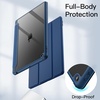 image:imageJETech Case Cover for iPad 9th8th7th Gen 102 Black  Clear Transparent Back Pencil Holder Slim Shockproof Protection TriFold Stand Auto WakeSleepNavy
