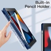 image:imageJETech Case Cover for iPad 9th8th7th Gen 102 Black  Clear Transparent Back Pencil Holder Slim Shockproof Protection TriFold Stand Auto WakeSleepNavy