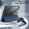 image:imageJETech Case Cover for iPad 9th8th7th Gen 102 Black  Clear Transparent Back Pencil Holder Slim Shockproof Protection TriFold Stand Auto WakeSleepNavy