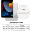 image:imageJETech Case Cover for iPad 9th8th7th Gen 102 Black  Clear Transparent Back Pencil Holder Slim Shockproof Protection TriFold Stand Auto WakeSleepNavy