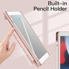 image:imageJETech Case Cover for iPad 9th8th7th Gen 102 Black  Clear Transparent Back Pencil Holder Slim Shockproof Protection TriFold Stand Auto WakeSleepRose Gold
