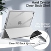 image:imageJETech Case Cover for iPad 9th8th7th Gen 102 Black  Clear Transparent Back Pencil Holder Slim Shockproof Protection TriFold Stand Auto WakeSleepSilver