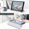 image:imageJETech Case Cover for iPad 9th8th7th Gen 102 Black  Clear Transparent Back Pencil Holder Slim Shockproof Protection TriFold Stand Auto WakeSleepSilver