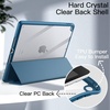 image:imageJETech Case Cover for iPad 9th8th7th Gen 102 Black  Clear Transparent Back Pencil Holder Slim Shockproof Protection TriFold Stand Auto WakeSleepTeal