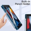 image:imageJETech Case Cover for iPad 9th8th7th Gen 102 Black  Clear Transparent Back Pencil Holder Slim Shockproof Protection TriFold Stand Auto WakeSleepTeal