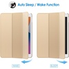 image:imageJETech Case Cover for iPad 9th8th7th Gen 102 Black  Slim Translucent Back Design TriFold Stand Auto WakeSleep Lightweight Shockproof ProtectionBeige